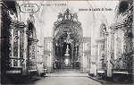 N.� 165 - Interior da Capella do Carmo - Edi��o M & R, Lisboa - Dim. 143x90 mm - Usado em 1910 - Col. A.Monge da Silva