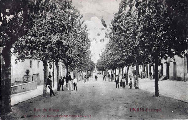 N� 8 - Rua da Gra�a - Collec��o da Havaneza de Thomar - Dim. 139x89 mm - Col. A. Monge da Silva (cerca de 1905)