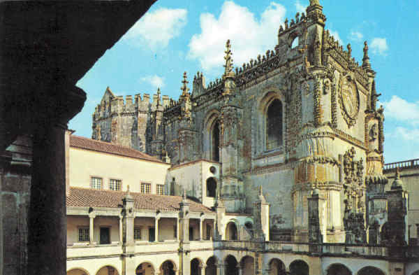 N� 834 - TOMAR-PORTUGAL - Convento de Cristo. Exterior do Coro - Ed. Centro de Caridade �N� Sr� do Perp�tuo Socorro�, Porto - SD - Dim. 150x103 mm - Circulado em 1970 - Col. Gra�a Maia
