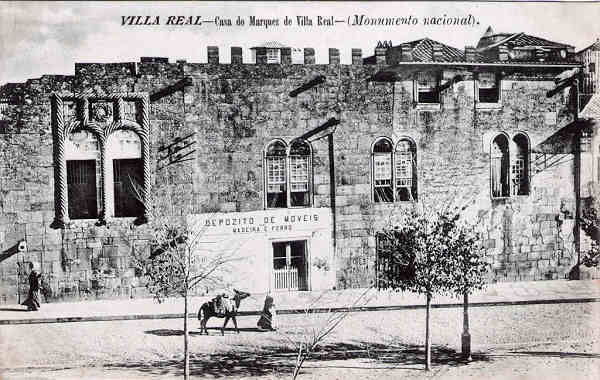 SN - Casa do Marquez de Villa Real -  Edi��o da Imprensa Moderna, Villa Real - Dim. 140x89 mm - Col. A. Monge da Silva