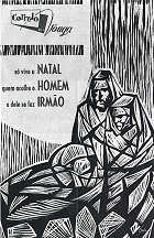 Capa do CORREIO DO VOUGA - Linóleo de Gaspar Albino (1986). - Clicar para ampliar.