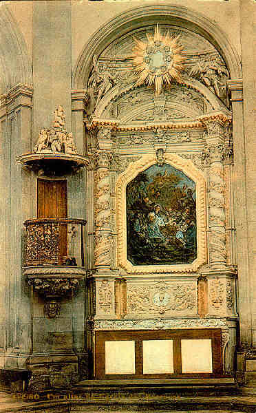 S/N - AVEIRO-Um altar na Egreja das Barrocas - Editor n�o referido ([UNION POSTALE UNIVERSELLE PORTUGAL] - S/D - Dimens�es: 8,7x13,9 cm - Col. �nio Semedo