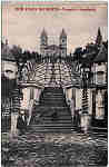 SN - BOM JESUS DO MONTE-Templo e escadaria - Editor n�o indicado - SD - Dim. 8,9x13,8 cm. - Col. Jaime da Silva (Circulado em 1921)