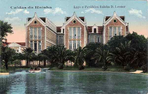 S/N - Caldas da Rainha-Portugal Lago e Pavilh�es da Rainha D. Leonor - Editor Novo Sal�o  de Barbear, 1911 - Dimens�es: 13,8x9 cm. - Col. Miguel Chaby.