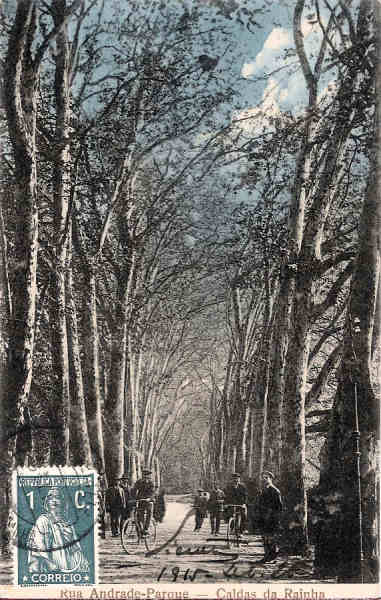 S/N - Portugal-Caldas da Rainha Rua Andrade-Parque - Editor Ourivesaria Portuense - Editado em 1911 - Dimens�es: 9x14 cm. - Col. Miguel Chaby.