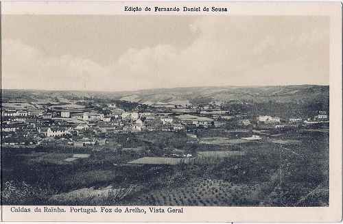 S/N - Edi��o de Fernando Daniel de Sousa - Foz do Arelho, vista geral - Data: cerca de 1920 - Dimens�es: 28,4x9,2 cm. - Col. Miguel Chaby.