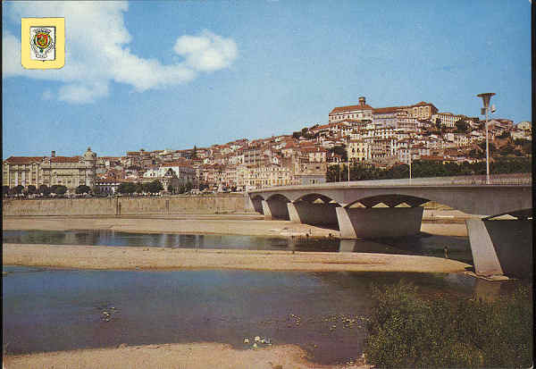 N.� 136 - Coimbra. (Portugal) Ponte de Santa Clara e vista parcial - Ed. LIFER, Porto - SD - Dim. 14,8x10,4 cm. - Col. Gra�a Maia.