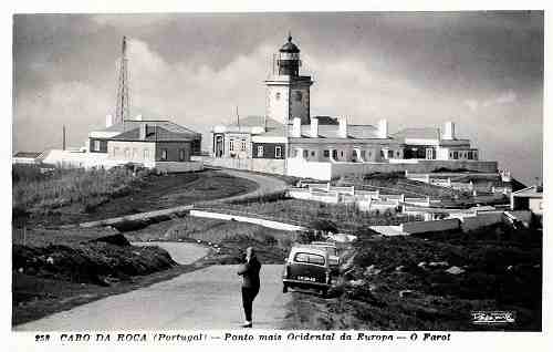 N.� 258 - Farol do Cabo da Roca - Colec��o Passaporte <Loty> - 1950 (?) - Dimens�es: 14,0x9,0 cm. - Col. Miguel Chaby.