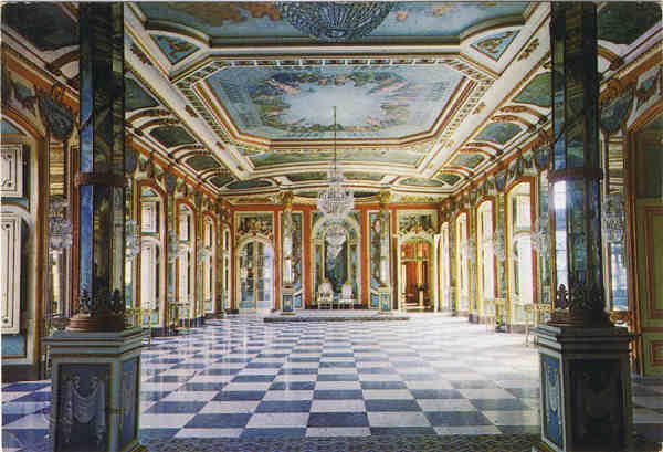 N.� 85 - PAL�CIO NACIONAL DE QUELUZ (Portugal) - Sala dos Embaixadores - Ed. Colec��o Passaporte (LOTY) - TEL.572850-LISBOA - SD - Dim. 14,9x10,2 cm - Col. Manuel B�ia