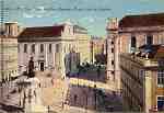 N.� 8004 - Lisboa: Largo das Duas Egrejas e Pra�a Luiz de Cam�es - S/D - Sem editor 306195] - Dimens�es: 13,7x8,4 cm. - Col. Aur�lio Dinis Marta.