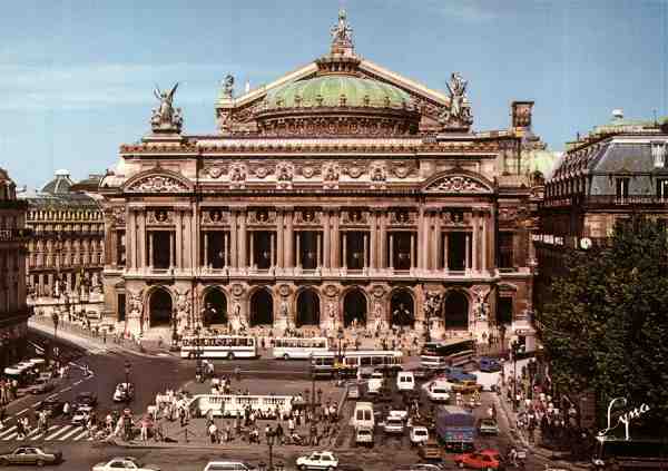 N.� 1444 - Paris: L'Op�ra - Abeille-Cartes - �ditions "LYNA-PARIS" 8, rue du Caire - 75002 - Dimens�es: 14,6x10,4 cm. - Col. HJCO (1981).