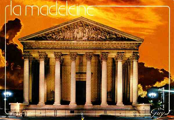 N.� 2144 - La Madeleine - �ditions "GUY"-38, rue Ste Croix-de-la-Bretonnerie, Paris 4� - S/D - Dimens�es: 14,8x10,3 cm. - Col. F�tima B�ia (c. 1980).