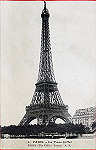 SN - Paris,  la Tour Eifel  A.P. - Paperhin �diteur, Paris-Tours - Dim. 13,8x8,9 cm - Col. A. Monge da Silva (cerca de 1905)