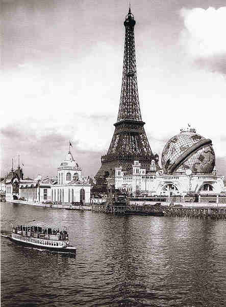 N.� 7511400114 Exposition Universelle de 1900 - La Tour Eiffel - Ed.PARIS Atmosph�res. Printed in the European Union. R. Viollet - Photononstop - S/D - Dim: 13x18 cm. - Col. F�tima Manuela B�ia (2009).