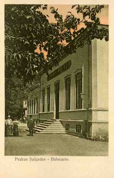 S/N - Pedras Salgadas - Balneario - Sem indica��o do editor - S/D - Dimens�es: 9x13,9 cm. - Col. Aur�lio Dinis Marta.