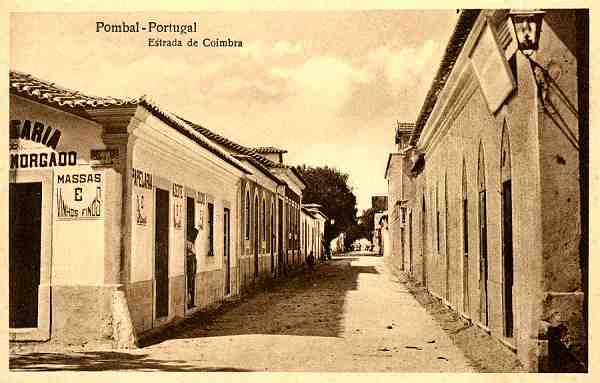 N.� 5847/8 - Pombal-Portugal: Entrada de Coimbra - Edi��o de Jos� Luiz da Cunha & Irm�o, Sucessores - S/D - Dimens�es: 14x9 cm - Col. �nio C. Semedo.
