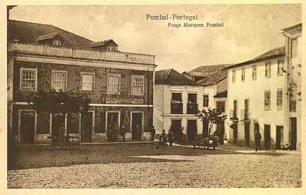 N.� 5847/9 - Pombal-Portugal Pra�a Marquez Pombal - Edi��o de Jos� Luiz da Cunha & Irm�o, Sucessores - S/D - Dimens�es: 14x9 cm. - Col. �nio Curvo Semedo.