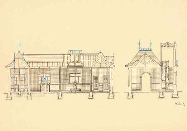 S/N - Anteprojecto dos balne�rios do Passeio Alegre. Cerca de 1909. Arquivo Hist�rico Municipal do Porto - Edi��o da C�mara Municipal do Porto Comemorativa do Centen�rio do Passeio Alegre, 1888-1988 - Dimens�es: 14,7x10,4 cm. - Col. HJCO.