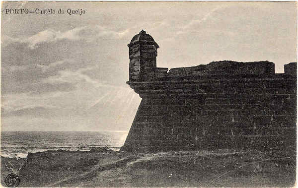 SN - PORTO - Cast�lo do Queijo - Editor desconhecido - SD -  Dim. 8,5x13,5 cm - Col. Jaime da Silva (Circulado em 1920).