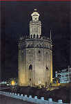 N.� 30 - Sevilha, Torre del Oro - Editorial Patrimonio Nacional - Foto Garcia Garrabella - Dim. 15x10,3 cm - Col. Am�lcar Monge da Silva
