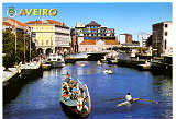 AVR-0010, AVEIRO, Canal Central e centro da cidade, Costa de Prata, Portugal, Ed. GRAFIPOST, tel. 214342080, SD, Dim. 150x102 mm, Col. Nela d'Almeida.