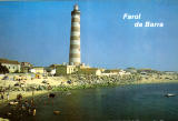 Ref� 45, FAROL DA BARRA (AVEIRO) Portugal, Pormenor do Farol da Barra, Distribuidores Bruno da Rocha, Aveiro, SD, Dim. 150x104 mm, Col. Nela d'Almeida.