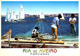 Ref� 33, COSTA NOVA (AVEIRO), Os pescadores e a regata, Costa de Prata, AVEIRO, Portugal, Ed. GRAFIPOST, Tel. 214961155, SD, Dim. 150x104 mm, Col. Neloa d'Almeida.