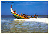 Ref� 16, PRAIA DA VAGUEIRA - [Barco de mar usado na] Arte da X�vega, Ed. Quiosque da Barra e Vagueira, SD, Dim. 150x105 mm, Col. Nela d'Almeida.