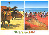 Ref� AVR-0048, ROTA DA LUZ Arte da X�vega. Bois alando a rede e abertura do saco, (LOCAL?), Costa de Prata, Aveiro, Portugal, Ed. GRAFIPOST, tel. 214342089, SD, Dim. 150x105 mm, Col. Nela d'Almeida