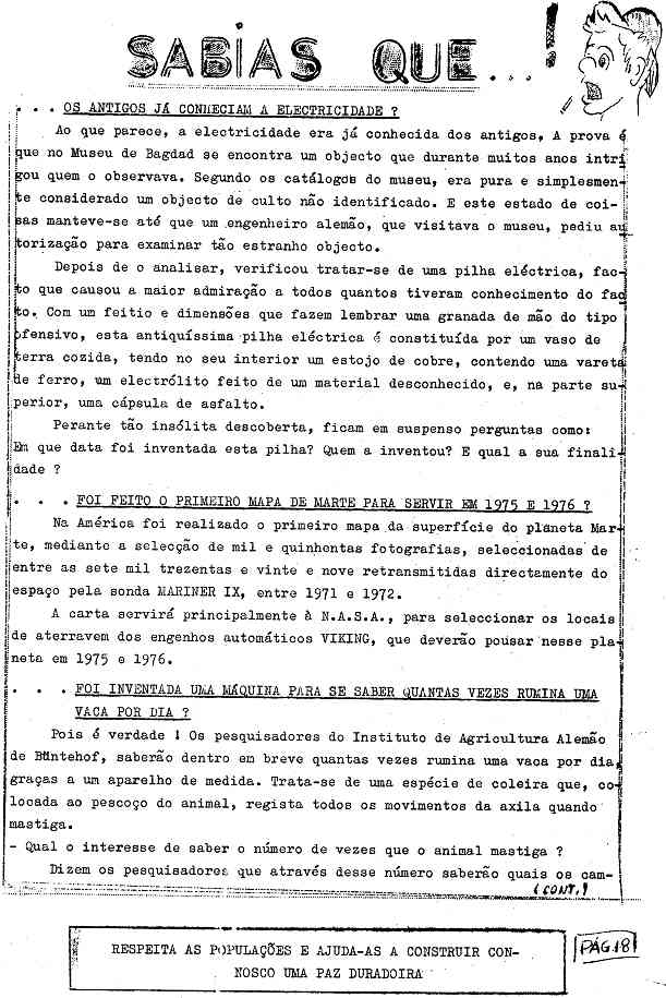 Clicar no meio da p�gina para virar.