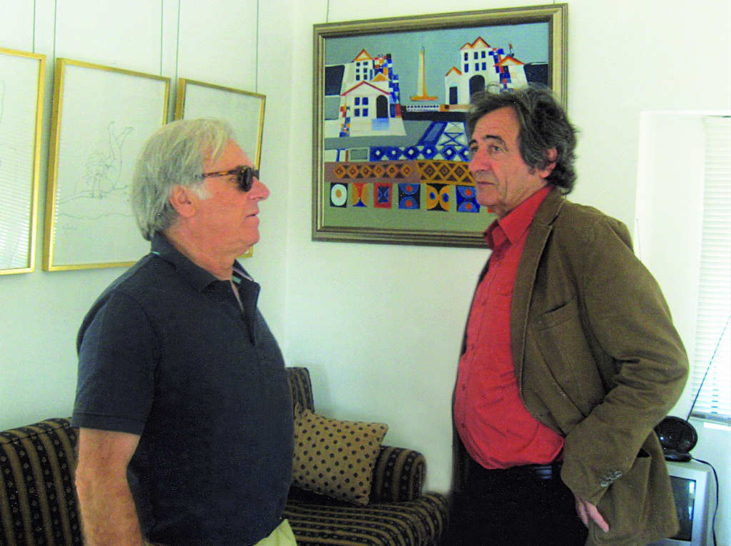 Com o escultor Francisco Simões, no seu atelier em Sintra – 2009 - pág. 27
