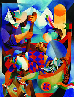 “Pesca”, óleo sobre tela (grande formato) - pág.62