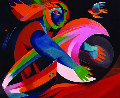 “O apanha luas”, óleo sobre tela - pág. 75