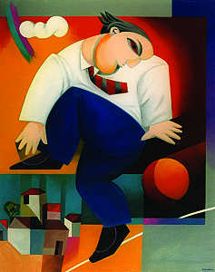 "Equilíbrio da vida", acrílico sobre tela - pág. 63