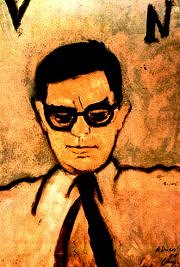 Vitorino Nem�sio num quadro de A. Dacosta, existente em Angra.