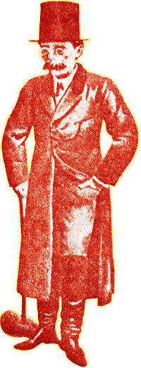 Camilo Castelo Branco, segundo a caricatura de Rafael Bordalo Pinheiro, no ��lbum das Gl�rias�.