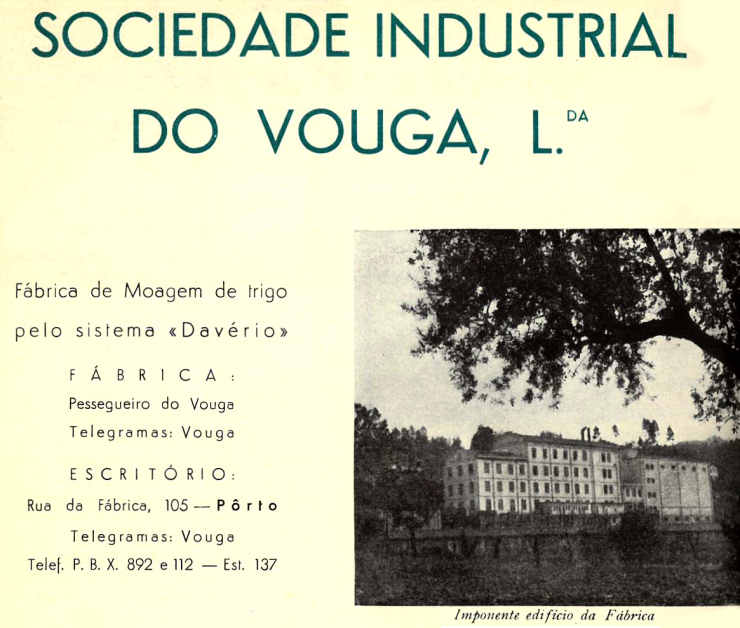 Fábrica de moagem de trigo em Pessegueiro do Vouga