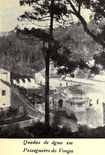 Quedas de água em Pessegueiro do Vouga da Central Hidro-Eléctrica