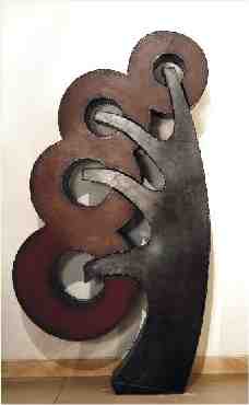Roxunxuda - Chubby | A�o corten oxidado e envernizado - Oxidized and varnished steel | 140x80x25 cm. - 2005
