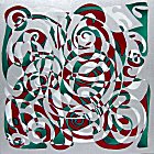 Acr�lico sobre tela - 70x70 cm.