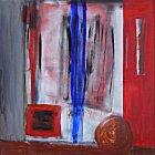 Acr�lico sobre ela - 70x70 cm.