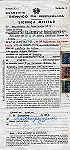Licen�a c/ car�cter definitivo do 1� Cabo 162, Ant�nio Nunes da Silva,  assinada pelo Coronel Comandante A. Reboredo de Sampaio e Melo devido a partida para o Brasil.