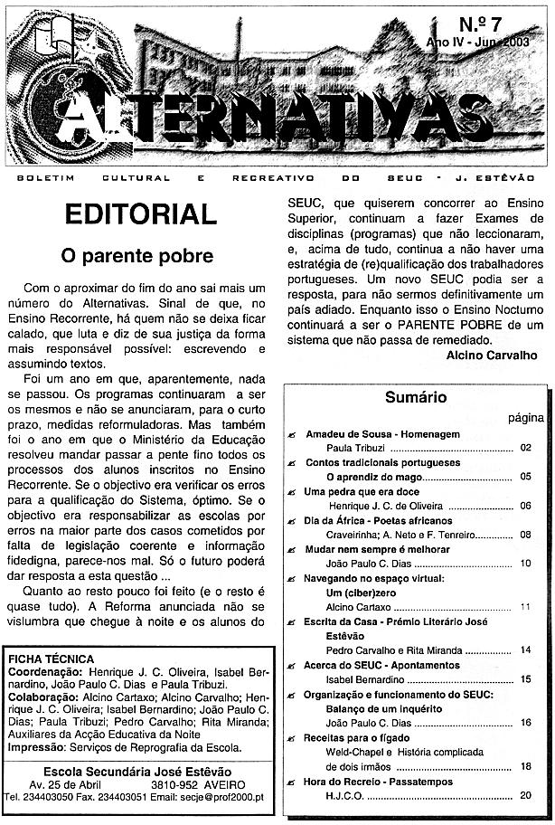 Clique sobre a imagem para regressar � primeira p�gina.