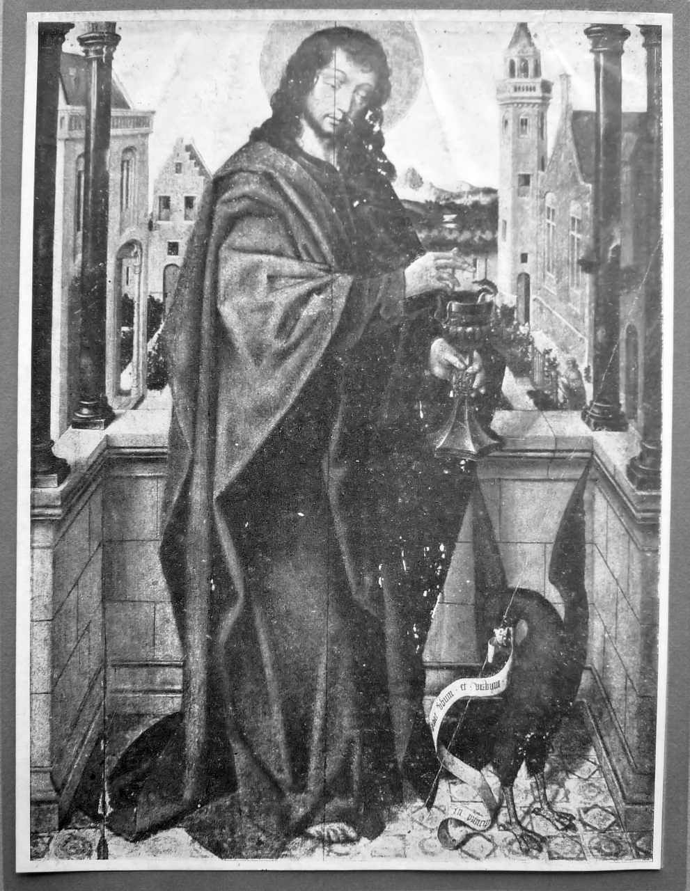 S. Jo�o Evangelista. Pintura de estilo flamengo do come�o do s�c. XVI, no Museu de Aveiro