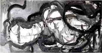 Searching the forms for a sculpture | T�cnica mista s/ tela - Mixed technique on canvas | 100x50 cm. 2006