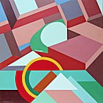 Acr�lico s/ tela - 70x70 cm.