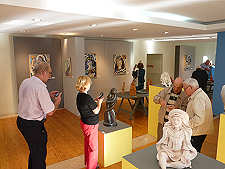 Elementos da Academia de Saberes de Aveiro visitam a exposi��o - 19-10-2011