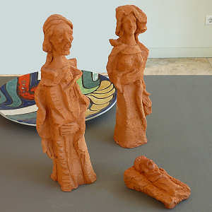 Pres�pio com tr�s pe�as