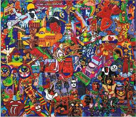 Mem�rias 60's 70's - Memories 60's 70's | �leo s/ tela - Oil on canvas | 116,5x98 cm. - 2003