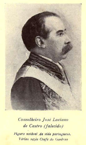 Conselheiro Jos� Luciano de Castro, v�rias vezes Chefe do Governo